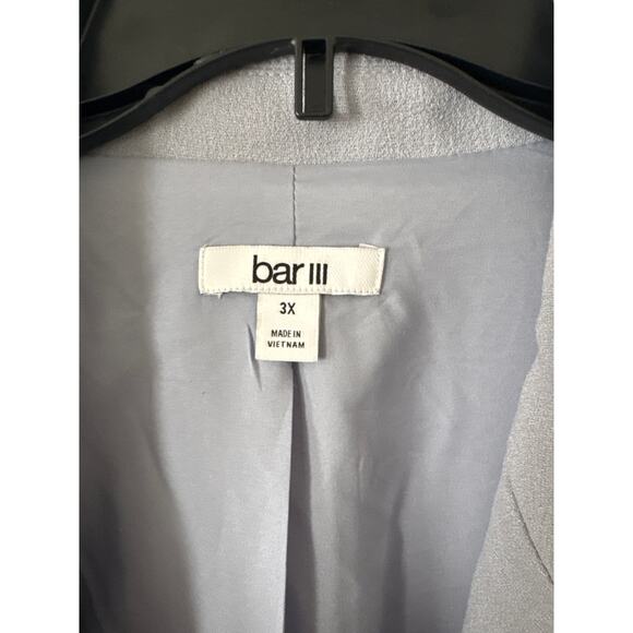 Bar III Plus Size Textured Crepe Single-Button Blazer 3X - Picture 5 of 12